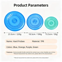 大型犬金毛寻回犬宠物玩具，TPR材质柔软易投掷飞盘，户外训练犬用品 - 彩色 - 查看 2