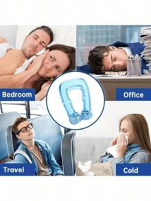 1pc/3pcs/5pcs Mini Magnetic Anti-Snoring Device, A Simple Physical Therapy Solution To Help Reduce Snoring And Improve Sleep Quality Without Surgery Or CPAP. This Compact Magnetic Snoring Stopper Is A Practical Choice For Anyone Seeking A Simple Method To Alleviate Snoring And Get Better Sleep. - Multicolor - View 1