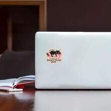 Black Cat Mode, Perfectly Captures The Lying Flat Mindset, Full Resonance Waterproof Vinyl Sticker - Durable Smooth Surface, Self-Adhesive Bumper Sticker, Suitable For Cars, Windows, Laptops, Trucks, Water Bottles - Multi-Functional Durable Design, Car Sticker - Vinyl - View 7