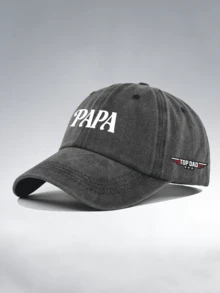 1件/2件装“Mama Papa”字母印花可调节街头风棒球帽和斜挎包，男女通用双面帽和单肩包，送给自己和朋友的合适礼物 - 多色 - 查看 16