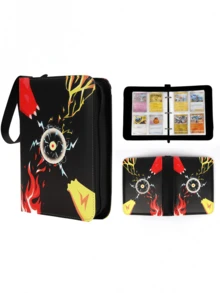 pokemon Hộp đựng thẻ Pokémon, hộp sưu tập thẻ 4 ngăn, album thẻ, chứa được tối đa 400 thẻ các loại. - 1 mảnh - Xem 9