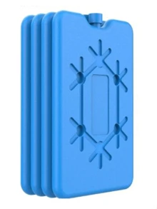 4 piezas de moldes reutilizables de cubitos de hielo de 200 ml, aptos para entrega de alimentos frescos, refrigeración y congelación - Azul - Ver 8