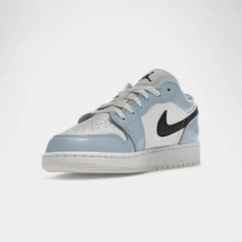 Jordan 1 Low Ice Blue Black (GS) - Black - View 4