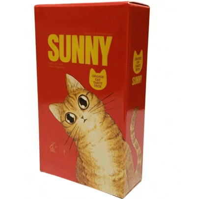 一套阳光橙猫塔罗牌，78张可爱猫咪占卜卡，适合初学者