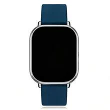 20MM 22MM 細緻彩色手錶錶帶，適用於 Redmi Watch 5 Lite/5Active、Watch S5/S4/S3、Galaxy Watch 7/6/5/4/3、Watch GT6/GT5/GT4/GT3、Forerunner Music，時尚智慧手錶配件，光滑表面，可調節錶帶，適合日常生活/健身愛好者 - 午夜藍 - 查看 9