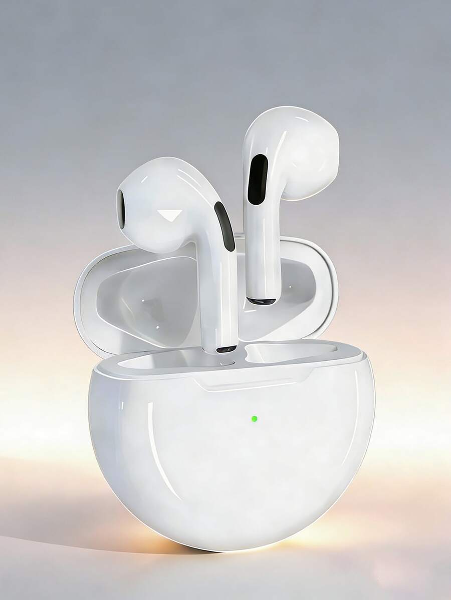 TWS 真无线蓝牙耳机，内置麦克风，通话清晰，电池续航时间长，防汗设计，佩戴舒适，适用于 iOS 和安卓设备，是健身、跑步和日常使用的理想之选。 - 白色 - 查看 1