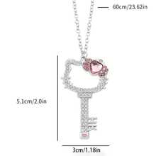 SANRIO 1 chiếc vòng cổ hình mèo KT dễ thương, mặt dây chuyền hình mèo hoạt hình, quà tặng trang sức cho bé gái. - Nhiều màu - Xem 3