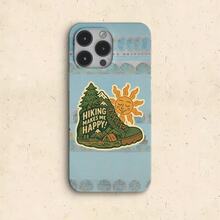 復古 HIKING MAKES ME HAPPY 登山鞋貼紙 戶外露營裝飾貼紙 防水乙烯基貼紙－耐用啞光表面，自黏式車貼，適用於汽車、窗戶、筆記本電腦、卡車、水壺－多用途耐用設計，汽車貼紙 - 乙烯基 - 查看 4