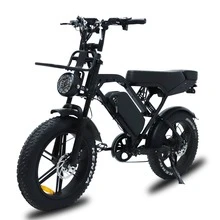 VOMO X80 Ultra E-Bike, 20-Inch Fat Bike Off-Road Electric Bicycle, 1000W Motor, 48V 15Ah Long-Range Battery, 7 Gears, Hydraulic Dual Brakes, Full Suspension, Suitable For Mountain Biking, Beach Riding And Riding In The Snow - màu đen - Xem 13