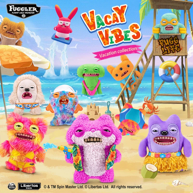 Spin Master Spin Master Fuggler官方毛绒娃娃度假系列搞笑牙齿怪兽可爱怪异收藏人偶 - 彩色 - 查看 1