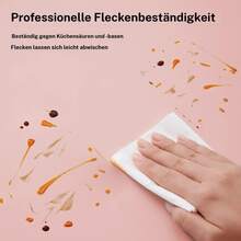 Beidseitige, doppelte Farb-Schminktischmatte für Nailart & Schminken, strapazierfähige PVC-Desktop-Schutzmatte für Studenten & Wohnheime - Rosa/Hellrosa - Übersicht 6