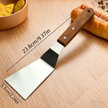1pc Stainless Steel Frying Pan Spatula, Pancake Spatula, Steak Spatula, Cake Spatula, Kitchen Utensil - Multicolor - View 6