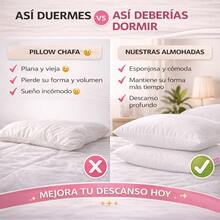Set de 2 Almohadas Blancas Shartel Duo 50x70 cm – Microgel Premium - Blanco - Ver 5
