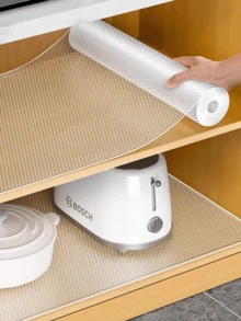 Wasserdichte, öl- und feuchtigkeitsbeständige sowie staubdichte Schrankmatte, geeignet für Schränke, Schubladen und Kühlschränke, leicht zu reinigen, Arbeitsplatten-Matten, Möbel-Schubladenorganizer, Wohndekoration - Verschiedenfarbig - Übersicht 1