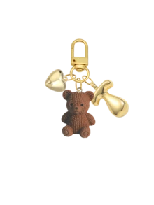 1 pieza Llavero de oso de peluche con letra, llavero con letra de burbuja dorada de la A a la Z, colgante de oso lindo adecuado para bolso, billetera, mochila, bolsa de viaje, llavero decorativo para gimnasio, aula, juego de emparejamiento, uso diario y regalo, accesorio de moda para mujeres y niñas, regalo perfecto para Navidad, San Valentín, cumpleaños, vuelta al colegio - Multicolor - Ver 29