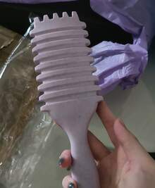 Premium Air Cushion Scalp Massage Comb Anti Static Smooth Hair Styling Brush Flexible Bristles Daily Grooming Hair Care Tool Gentle Detangling Paddle Comb For Home Salon Use Daily Hair Arrangement Essential Beauty Accessory For Women Daily Makeup Hairstyle Matching - 紫色-FDC-095-2 - 查看 4