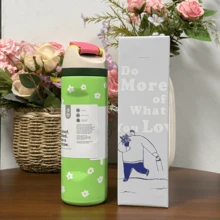 NEW Water Bottle 24oz 32oz,Multiple Colors Are Available,With Straw,Cold And Hot Water Can Be Insulated, Can Make Coffee, Frozen Drinks, Beautiful Appearance, Exquisite Workmanship, Suitable For Camping, Work, Indoor Use. - Nhiều màu - Xem 23