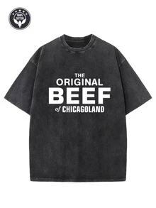 Camiseta de Hombre Estilo Vintage | Manga Corta, Cuello Redondo, Aspecto Desgastado, Camiseta Casual - Regalo Perfecto para el Día del Padre, Cumpleaños, Amantes de las Barbacoas y Salidas Casuales - Comodidad y Estilo para Cualquier Ocasión - Negro - Ver 1