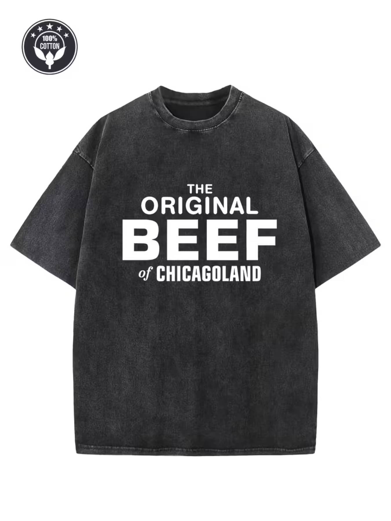 Camiseta de Hombre Estilo Vintage | Manga Corta, Cuello Redondo, Aspecto Desgastado, Camiseta Casual - Regalo Perfecto para el Día del Padre, Cumpleaños, Amantes de las Barbacoas y Salidas Casuales - Comodidad y Estilo para Cualquier Ocasión - Negro - Ver 1