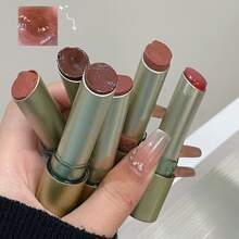 HERORANGE 低饱和度固体唇膏，心形镜面光泽，滋润不脱色不粘腻，闪亮丰盈双唇，日常及节日适用 - 多色 - 查看 6