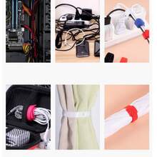 1set 30pcs Mini Hook And Loop Cable Organizers - Anti Cable Organizer For Headphones And Chargers - Stylish Travel Cable Management Straps - High-End Stationery And Tech Accessory Reusable Cable Straps - Professional Hook And Loop Cable Organizer - Adjustable Cable Management Straps For Office And Home - Essential Cable Holder For Computers, TVs, And Electronics - Multi-Functional Self-Adhesive Cable Organizer - Fabric Cable Organizer For Power Outlets And Appliances - DIY Cable Organizing Solutions - A - View 5