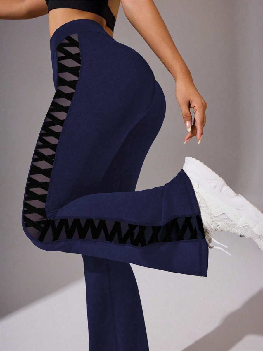 Women's Diamond Mesh Leggings For Daily Fitness Sports