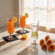 Bộ 2 ly cocktail nhựa trong suốt 14oz, ly Martini tái sử dụng, ly sâm panh bền đẹp, thích hợp cho đám cưới, nhà hàng, quán bar, tiệc ngoài trời, sự kiện ngày lễ, họp mặt gia đình, dùng cho Margarita, Daiquiri, soda dứa, rượu vang sủi bọt, nước ngọt, nước chanh, sữa, nước trái cây hoặc trà đá. - trong suốt - Xem 1