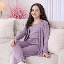 Children's Cold Weather Set For Girls: Charming And Comfortable (4 To 14 Years Old) - Red Violet - View 6