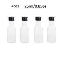 35/4个可重复使用的迷你毕业纪念酒瓶，带瓶盖和2个漏斗，适合毕业派对饮品和果汁吧，可用作毕业照道具，适合毕业旅行、班级纪念品、户外班级烧烤派对、家庭聚会和桌面装饰。 - 無色 - 查看 10