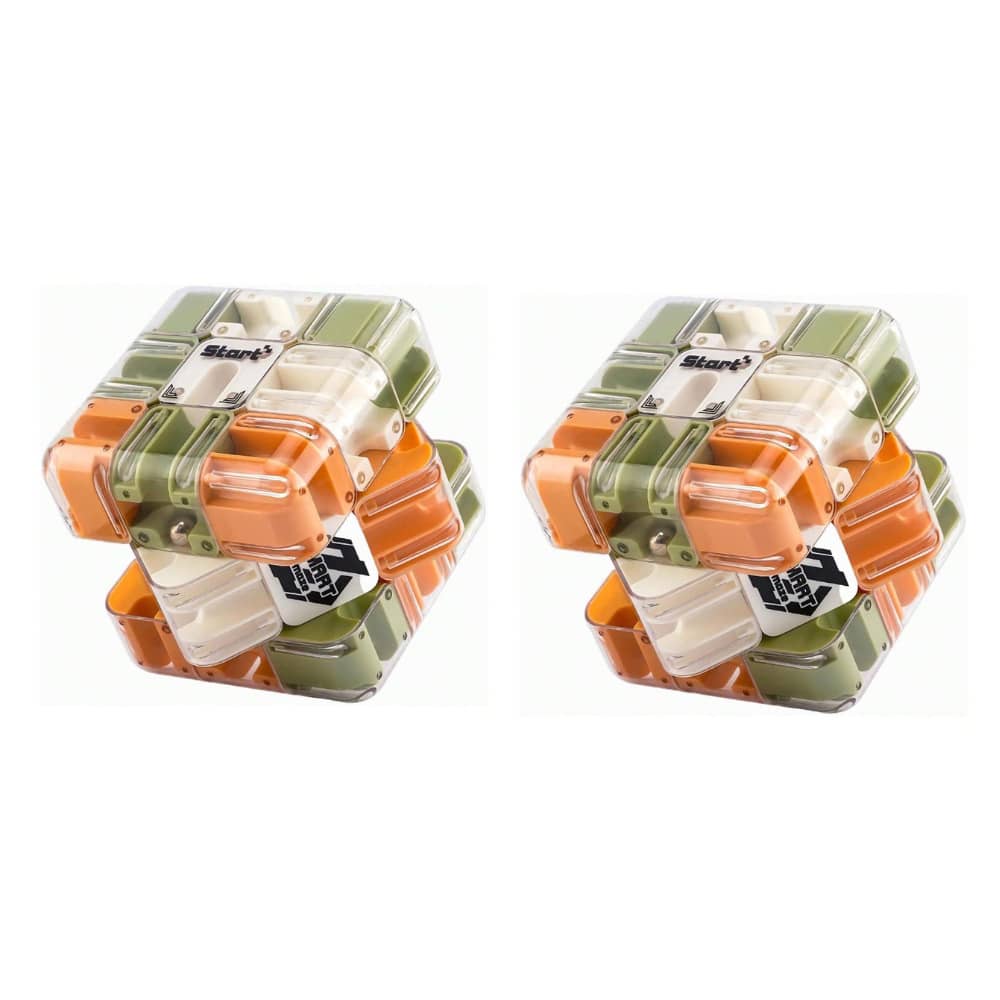 2-Piece Set - 3D Magic Cube Maze Ball Puzzle - Spatial Awareness Brain Training Toy For Stress Reduction And Logical Development, Logic Thinking Toy, Competitive Stress Relief Toy - Nhiều màu - Xem 1