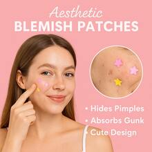 Star-Shaped Decorative Stickers, Made Of Hydrocolloid Material,Cute Star-Shaped Stickers, Affordable Price. Suitable For Christmas Gifts,Budget-Friendly Items, Gifts, Women's Gifts, Christmas Presents. Nail Stickers - Multicolor - View 5