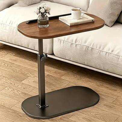 Adjustable Movable Folding Table/Computer Workstation - Wooden Desktop Suitable For Home Office, Bedside, Coffee Table, And Reception Area - Space-Saving Laptop Table