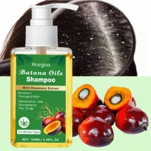 Batana Oil Shampoo,With Rosemary Leaf Oil And Batana Oil, Hydrates And Fortifies Hair, Cleanses The Scalp, Repairs Damage, Gives Hair A Natural Shine And Smooth Feel, Suitable For All Hair Types, Perfect Gift For Friends And Family - 綠色 - 查看 6