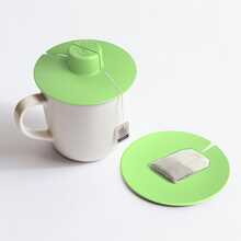 1 Set Silicone Tea Bag Holder & Squeezer, Convenient To Use, No Residue, Dishwasher - Multicolor - View 2