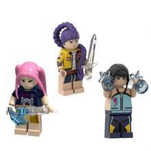 K-POP Girl Group Anime Action Figure Set - Collectible Character Models (With Microphone And Weapons), Cute Cartoon Dolls, Suitable For Display And Collection, Valentine's Day Gift - Multicolor - View 17