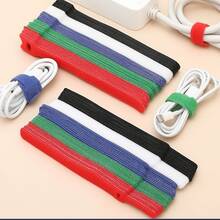 1set 30pcs Mini Hook And Loop Cable Organizers - Anti Cable Organizer For Headphones And Chargers - Stylish Travel Cable Management Straps - High-End Stationery And Tech Accessory Reusable Cable Straps - Professional Hook And Loop Cable Organizer - Adjustable Cable Management Straps For Office And Home - Essential Cable Holder For Computers, TVs, And Electronics - Multi-Functional Self-Adhesive Cable Organizer - Fabric Cable Organizer For Power Outlets And Appliances - DIY Cable Organizing Solutions - A - View 1