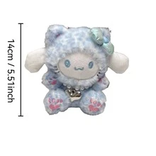 SANRIO 三丽鸥单件豹纹连帽毛绒娃娃项链系列 - Hello Kitty、酷洛米、美乐蒂、布丁狗、肉桂狗包包挂饰及节日礼物 - 彩色 - 查看 7