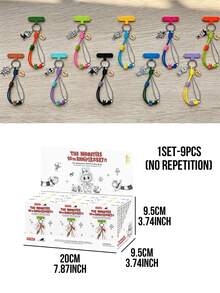 Bộ sưu tập móc khóa điện thoại POP MART THE MONSTERS kỷ niệm 10 năm, bao gồm 8 phiên bản thường + 1 phiên bản bí mật, được làm từ dây nylon, phụ kiện kim loại và mặt dây chuyền acrylic, lấy cảm hứng từ thiết kế quái vật trong thần thoại Bắc Âu, dài 30cm/11.81 inch, nhẹ và dễ mang theo, thích hợp để trang trí điện thoại, làm phụ kiện túi xách và sử dụng hàng ngày, có giá trị sưu tầm cao đối với người hâm mộ POP MART, người sưu tập hộp bí mật và những người đam mê thiết kế, là món quà lý tưởng cho sinh nhật, kỷ niệm, ngày Valentine và các dịp lễ hội. - Nhiều màu - Xem 11