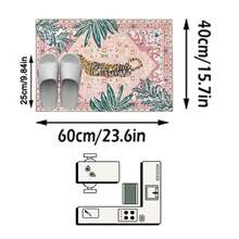 1件装地毯/地垫/区域地毯/门垫，欧美奢华田园风格野生动物元素 - 热带植物古典油画老虎图案户外地毯，适用于入口、阳台、走廊、户外、庭院、客厅，柔软且可机洗，家居装饰 - 彩色 - 查看 19