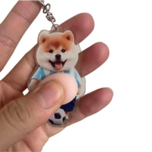 3D Sticker 1个/2个3D立体哈巴狗睡觉钥匙扣，多功能夹子装饰配件 - 淺藍色 - 查看 5