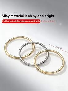Adjustable Fashion Minimalist Ring - Adjustable Hem And Cuff Clips, Clothing Twist Buckle Rings, Quick Adjustment For T-Shirts, Shirts And Dresses Without Sewing, Durable Snap Fasteners, Clothing And Bag Decorative Accessories - Multicolor - View 2