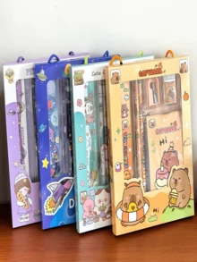 Bộ quà tặng văn phòng phẩm - Hộp quà văn phòng phẩm bất ngờ, thích hợp cho học sinh tiểu học, phần thưởng cho học sinh mẫu giáo, phần thưởng cho cả lớp và quà tặng nhỏ cho trẻ em. - Nhiều màu - Xem 2