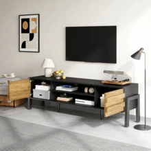 Television Stands & Entertainment Centers - Black - View 3