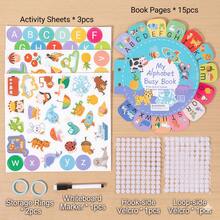 1pc Multi-Color Letter Tear Sticker Busy Book, Suitable For Toddlers, Reusable Magic Sticker Shape Matching Game | Montessori Toy Educational Learning Activity | Improve Hands-On Ability Preschool Interaction Book | Portable Travel Toy Gift | Baby & Kids Brain Development Toy, Requires Adult Assembly - Multicolor - View 5