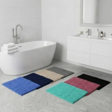 Premium Microfiber Non-Slip Bathroom Mat With Polka Dots, 38x58 Cm - 渴望 - 查看 3