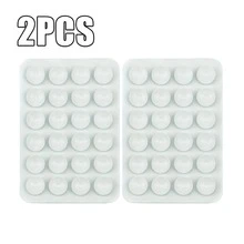 10/5/4/3/2/1个装硅胶手机吸盘，带24个粘性垫，易于拆卸和清洁，增强抓力，适用于各种安装表面 - 彩色 - 查看 48