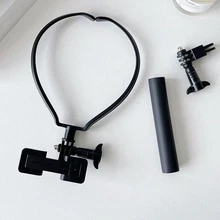 Giá đỡ điện thoại đeo cổ, chuyển đổi nhanh chóng giữa chế độ ngang và dọc, phù hợp cho người dùng có tư thế khom lưng, tương thích với camera hành trình. - màu đen - Xem 15