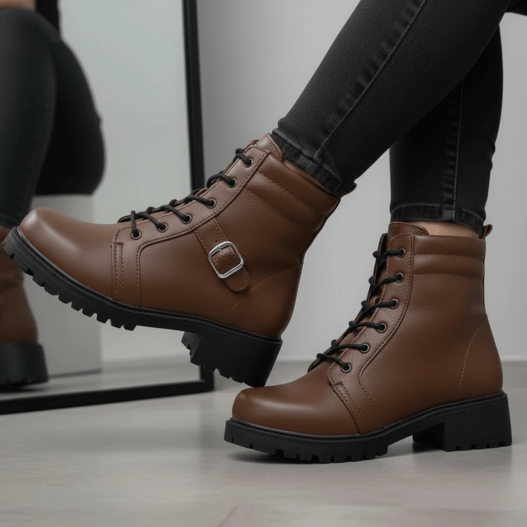 Women's Virginia Ankle Boots Low-Cut Boot Launch Fall Winter 2025 - 咖啡棕 - 查看 1