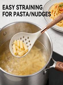 Silikon köksredskapsset, handtag i konstträ, värmebeständigt och non-stick, lämpligt för matlagning i hemmet, bakning och dagligt köksbruk - Multifärgad - Visa 5