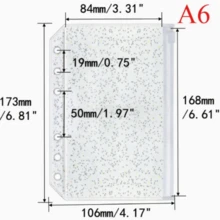 10/5 buah Kantong File PVC Transparan Berkilau Emas dengan Resleting, Desain 6 Lubang, Tersedia dalam Ukuran A5/A6/A7, Cocok untuk Buku Catatan Perjalanan, Tempat Kartu, Perlengkapan Kantor, Dapat Digunakan untuk Pencatatan Buku Harian, Pengorganisasian File, Cocok untuk Penyimpanan Buku Catatan Perjalanan dan Sampul Tambahan File, Kantong Penyimpanan Transparan Halus dengan Fungsi Pengorganisasian File dan Penyimpanan Kartu Kecil. - Set - View 8